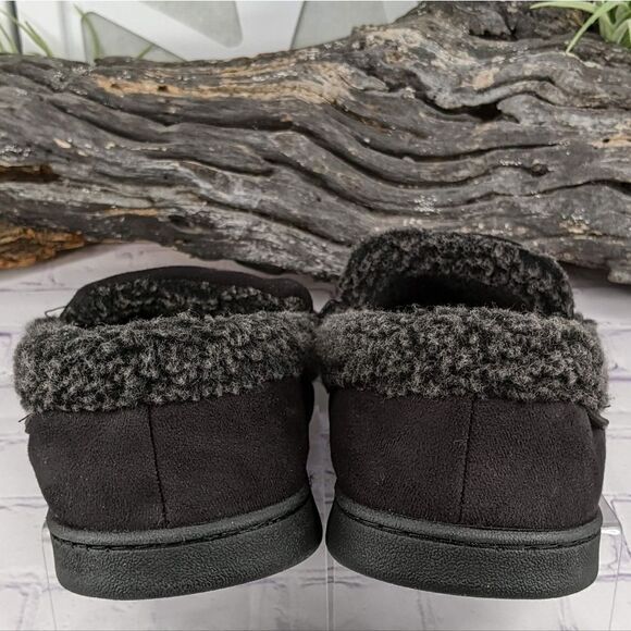 NIB Dearfoams Eli Microsuede Moccasin Slipper w/ Whipstitch - Size Large (11-12) - Picture 6 of 13